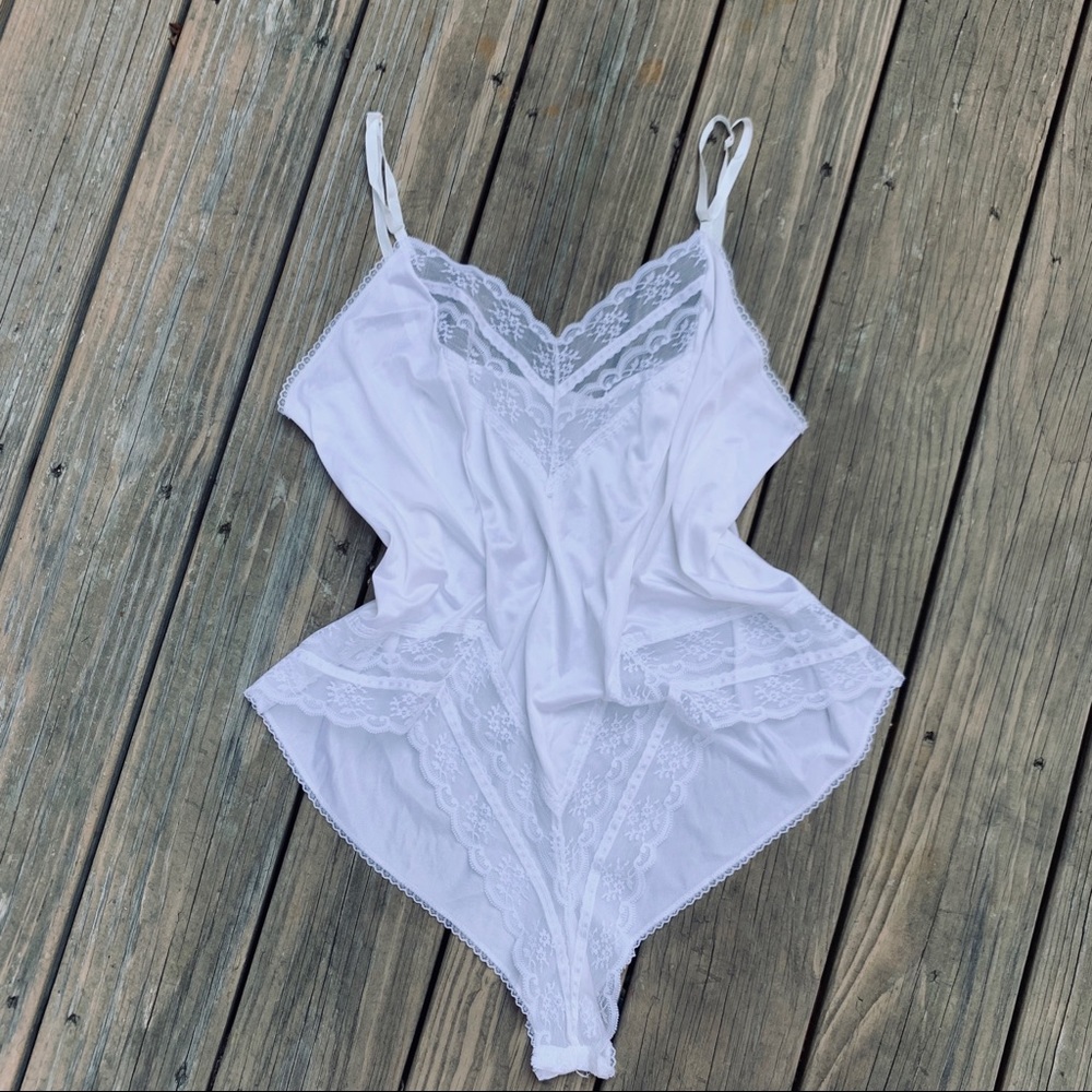Vintage 80s Milco of NY Bodysuit Negligée - Picture 1 of 8